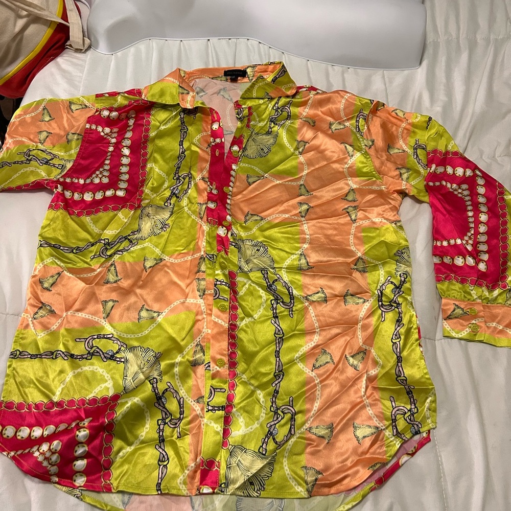 Miss Avenue Colorful Patterned Shirt